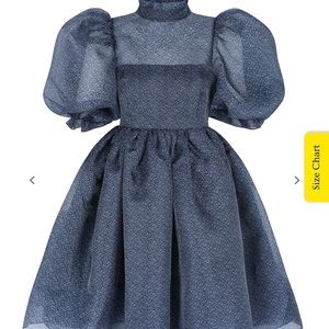 Navy Blue Selkie Dress 3X NWT The Royal Puff Dress